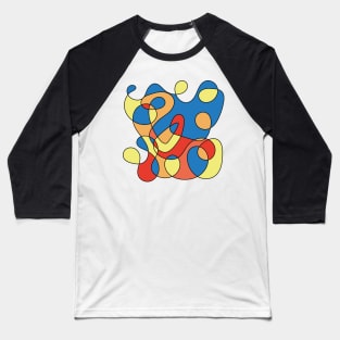 Surreal Shapes (Miro Inspired) Baseball T-Shirt